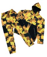 Civilized Camo Utility Nylon Hoodie and Pant Set Color: Yellow Style# CV5084 - $135.70 CAD