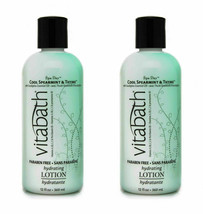 LOT of 2 ~ Vitabath Hydrating Body Lotion Cool Spearmint &amp; Thyme 12 oz Each NEW - £27.81 GBP