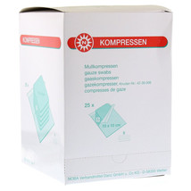 GAUZE COMPRESSES 10x10 cm sterile 8-ply 25x5 pieces - $95.00
