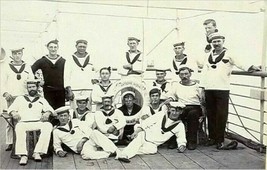 Vtg Photograph Sep 11 1893 Commissioning British HMS Empress of India Battleship - £54.73 GBP