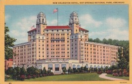 Arlington Hotel Hot Springs National Park Arkansas AR 1947 Postcard B05 - £2.38 GBP