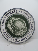 Certified International French Market  Lettuce 10 5/8&quot; Dinner Plate VGUC - £23.18 GBP