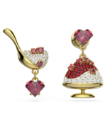 NIB SWAROVSKI Cariti Red Bean Ice Earrings 5634707 Ice Cream Chinese RAR... - $178.19