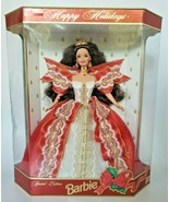 1997 Mattel Happy Holidays Special Edition Barbie Doll Brunette BD11 - £71.93 GBP