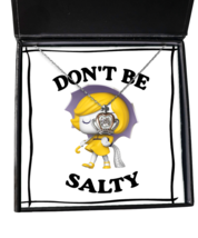 Funny Necklace Dont Be Salty Pop Crown-MC-NL  - £52.15 GBP
