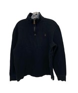 Ralph Lauren Polo Black Knit 1/4 Zip Pullover Sweater Top Mens Medium Br... - £17.94 GBP