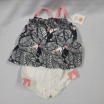 Gymboree Jungle Jam Black White Pink Toucan Summer Outfit Tank Bloomers ... - $19.80