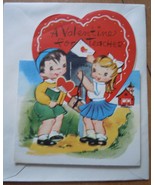 Mid Century A Meri Card Valentine For Teacher Card 1960s Unused - £3.91 GBP