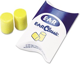 3 pcs Aearo Ear Classic Earplugs, Pillow Paks, Uncorded, PVC Foam, Yellow - £7.73 GBP