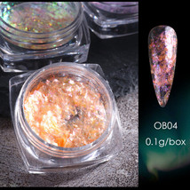 Duo Chrome Chameleon Nail Flakes Nails Powder Colour OB04 - £5.89 GBP