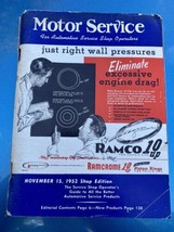 1952 Nov 15, MOTOR SERVICE Magazine for Auto Service Shop Operators VINTAGE - $19.75