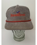 Vintage Steamboat Gray Corduroy Hat Ski Bum Bump Bonnets Headwear Excellent - $87.12