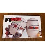 ~NEW Tienshan Country Crock Stoneware Christmas 2 Pc Salt &amp; Pepper Shake... - $34.20 CAD