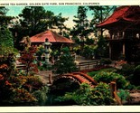 Japanese Tea Garden Golden Gate Park San Francisco CA UNP WB Postcard B3 - $2.92