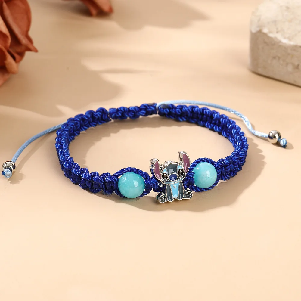 Anime Lilo Stitch Woven Bracelet Cartoon Figure Print Wristand Present T... - $39.97 MXN