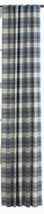 Style Selections Bernard Plaid Panel Drape, 84&quot; X 40&quot; Back Tab, Blue Traditional - £14.85 GBP