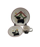 Studio Nova Christmas Merry Terrier Dog Pattern Holiday Children&#39;s Set 3... - $21.78