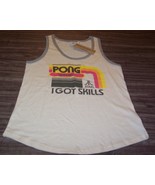 VINTAGE STYLE WOMEN&#39;S TEEN ATARI PONG Video Game Sleeveless T-shirt MEDI... - £15.63 GBP