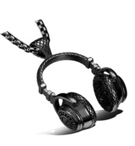 Stainless Steel Headphone Pendant Necklace for - $50.68