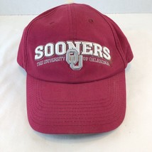 University Of Oklahoma Embroidered Strap-Back Cap OU Sooners Crimson Hat TOW - £9.18 GBP