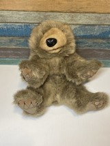 Folkmanis Grizzly Bear Cub Hand Puppet Soft Plush Cute Vintage - $22.99