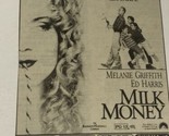 Milk Money Movie Print Ad Ed Harris Melanie Griffith TPA10 - £4.72 GBP