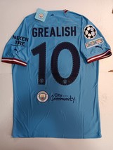 Jack Grealish Manchester City UCL Final Match Slim Home Soccer Jersey 2022-2023 - £94.39 GBP