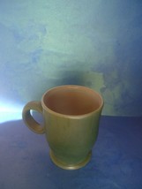 Latvian Pottery Ceramic Mug Cup Light Green Souvenir signed by artist 2000 - £7.97 GBP