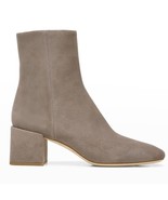 Vince Kaye Suede Block Heel Zip Ankle Booties Light Woodsmoke 9.5 - $176.43 CAD