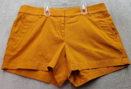 J.CREW Bermuda Shorts Womens Size 6 Orange 100% Cotton Slash Pockets Medium Wash - £14.51 GBP