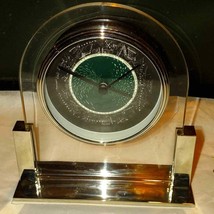 Beautiful quartz vintage glass desk clock - £38.68 GBP