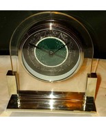 Beautiful quartz vintage glass desk clock - $66.34 CAD