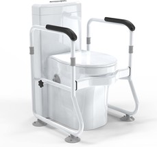 Toilet Safety Frame And Rails, Stability Bathroom Handrails, And Grab Bar - £112.17 GBP