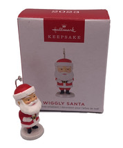 Hallmark Keepsake 1.29&quot; Miniature Christmas Ornament 2023, Wiggly Santa Mini - £10.26 GBP