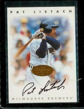 1996 Donruss Leaf Signature Series Baseball Card Pat Listach Milwaukee Brewers - £15.61 GBP