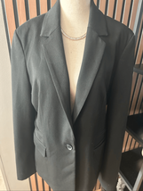 Express black work blazer size 12 one button stylish work attire - $34.65