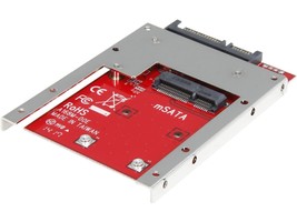 StarTech SAT32MSAT257 mSATA SSD to 2.5in SATA Adapter Converter - $49.99
