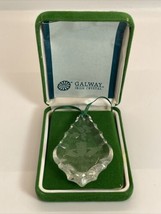 Galway Irish Crystal Tree Ornament Christmas 1992 Original Box Holiday KG JD - $24.74