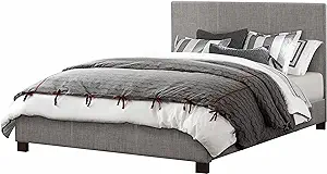 Homelegance Chasin Fabric Upholstered Bed, California King, Grey - $1,093.99