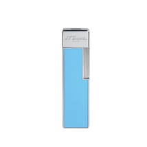 S.T. Dupont Twiggy Fire X Lighter Light Blue &amp; Chrome Lacquer Finished - 030007 - $291.55