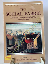 The Social Fabric: American Life from the 5th ed by Cary &amp; Weinberg (1987, TrPB) - £7.34 GBP