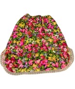 Vintage Leonora Pink Floral Nylon Half Slip - Medium - €16,92 EUR