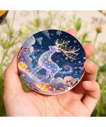 LED lighted makeup mirror with 1X/2X magnification, rechargeable. - $180.36 MXN