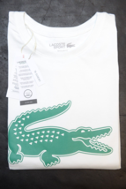 Lacoste Sport TH6227 Mens Ultra Dry Reg Fit Cotton T-Shirt Big & Tall 2XLB Eu 9R - $47.29