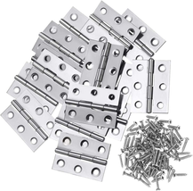 20Pcs Stainless Steel Folding Hinge 2 Inch Door and Window Hinge Is Assigned 120 - £10.86 GBP