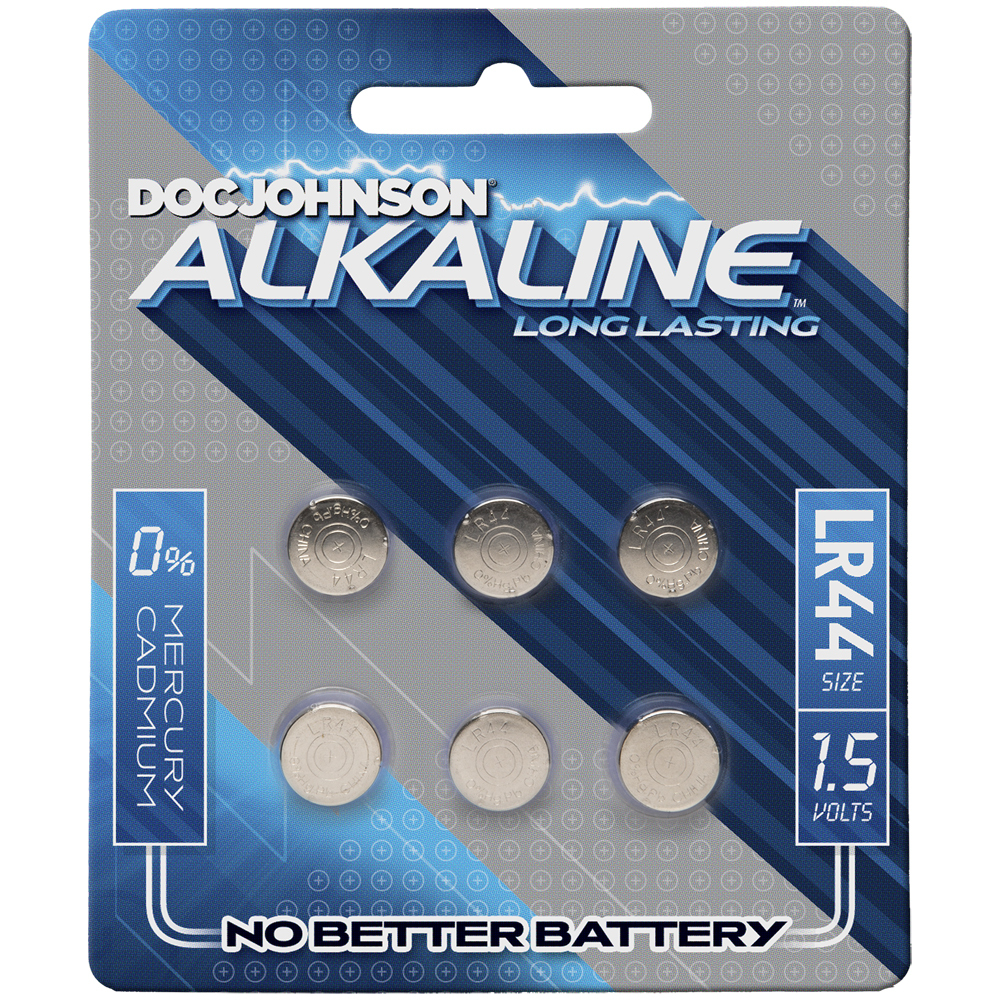 Doc Johnson Alkaline Batteries 6 Lr44 Blue/Silver - $0.00