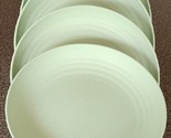 Four (4) ~ GREEN Speckled ~ 9&quot; Round ~ 1.5&quot; Deep ~ Wheat Straw ~ Dinner ... - $30.00