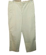Talbots Tan Beige Supersoft Chino Stretch Pants Size 10 Tapered Ankle Ti... - $21.64 CAD