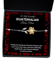 Bracelet Present For Guatemalan Bonus Mom - To My Wonderful Bonus Mom -  - £39.27 GBP