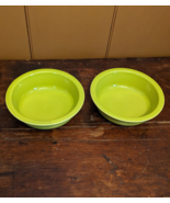Set of 2 Fiestaware Lemongrass Green Soup Cereal 19 oz Bowl 7&quot; Fiesta - £15.17 GBP